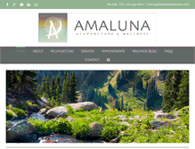 Tablet Screenshot of amalunawellness.com